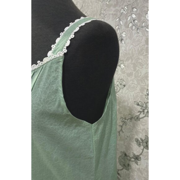 SoieRose 100% Cotton Victorian Nightgown – Sleeveless Vintage Gown SR-1202 - Picture 7 of 9